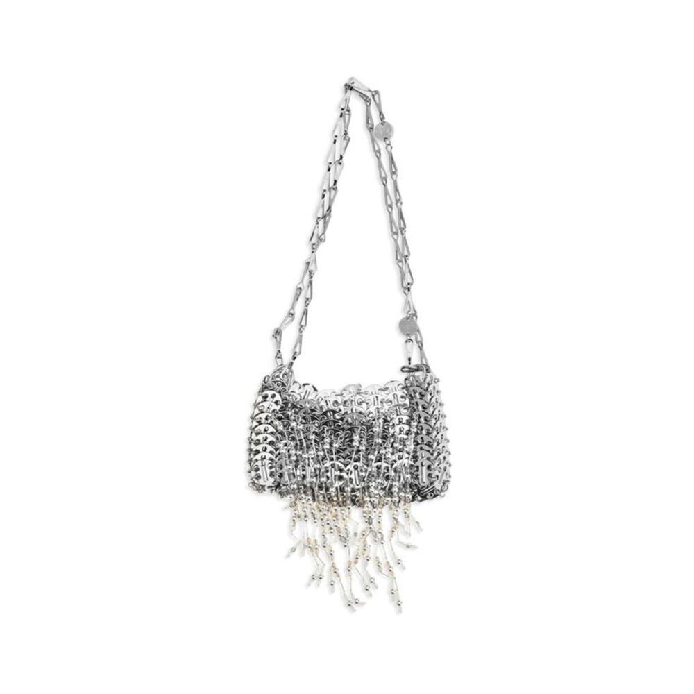 Rabanne Silver Stainless Steel Shoulder Women's Bag
